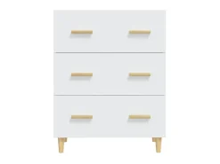 Aparador de madera contrachapada blanco 70x34x90 cm ES77267