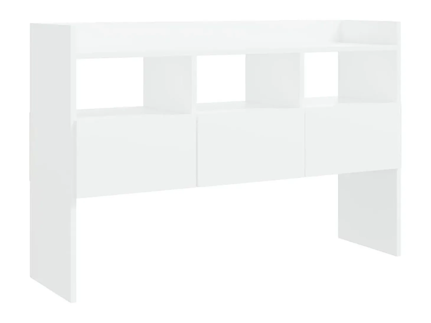 Aparador de madera contrachapada blanco 105x30x70 cm ES65984