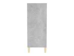 Aparador de madera contrachapada gris hormigón 57x35x90 cm ES49532