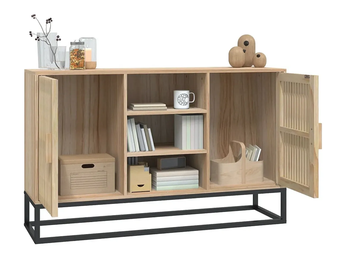 Aparador de madera contrachapada 105x30x65 cm
