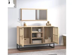 Aparador de madera contrachapada 105x30x65 cm