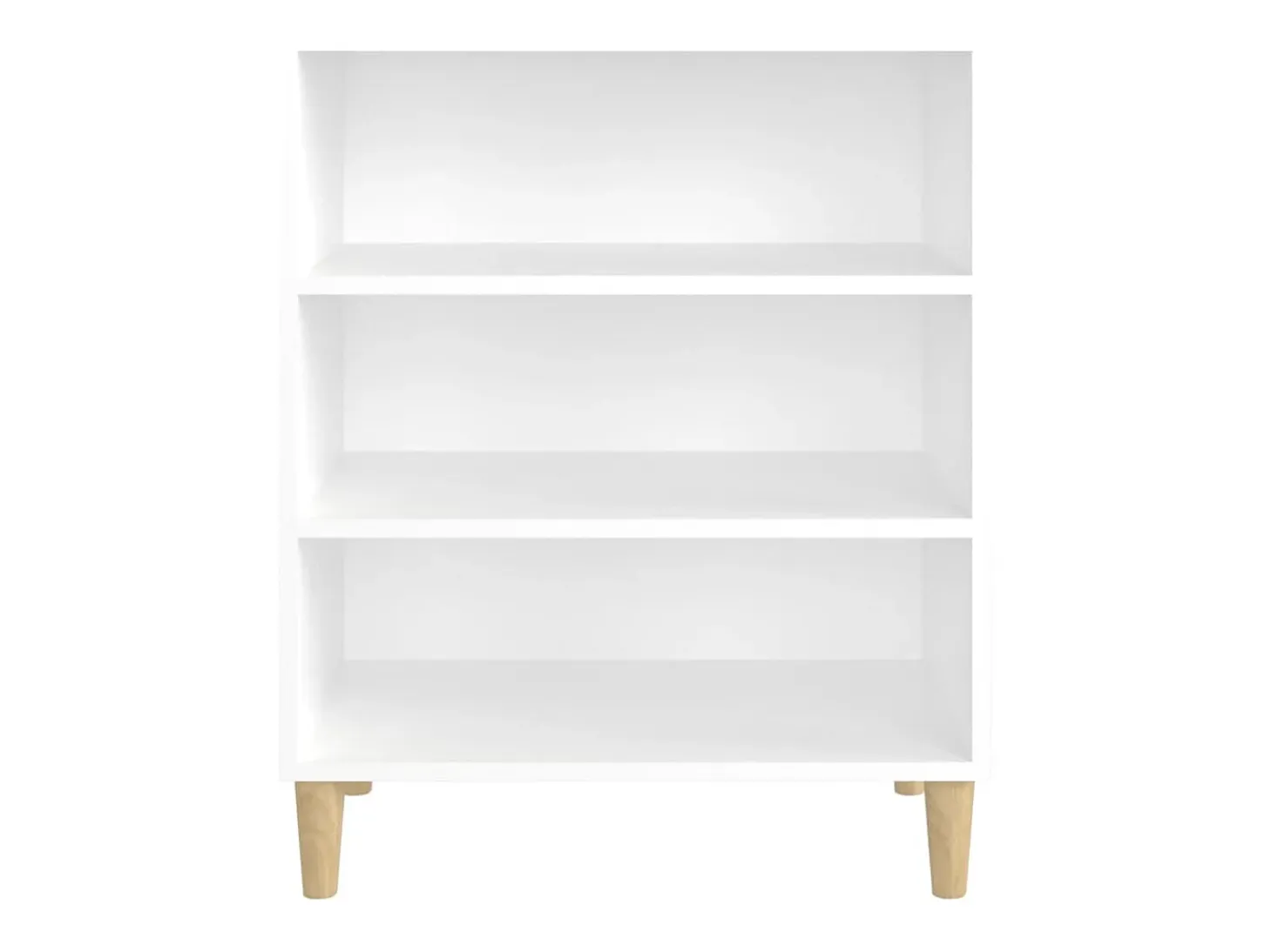 Aparador de madera contrachapada blanco 57x35x70 cm