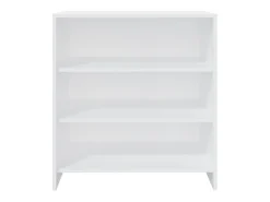Aparador de madera contrachapada blanco 70x40,5x75 cm