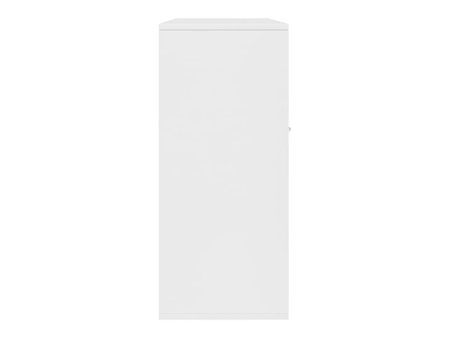 Aparador de madera contrachapada blanco 88x30x70 cm
