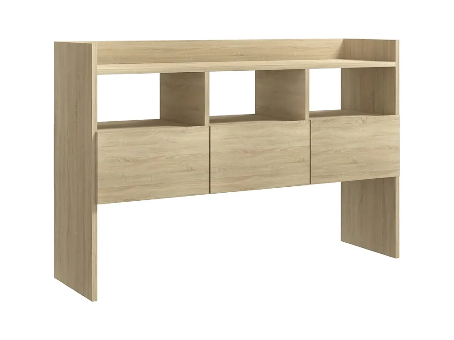 Aparador de madera contrachapada roble Sonoma 105x30x70 cm ES77525