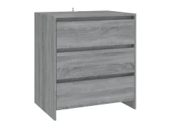 Aparador de madera contrachapada gris Sonoma 70x41x75 cm ES93784