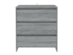 Aparador de madera contrachapada gris Sonoma 70x41x75 cm ES93784