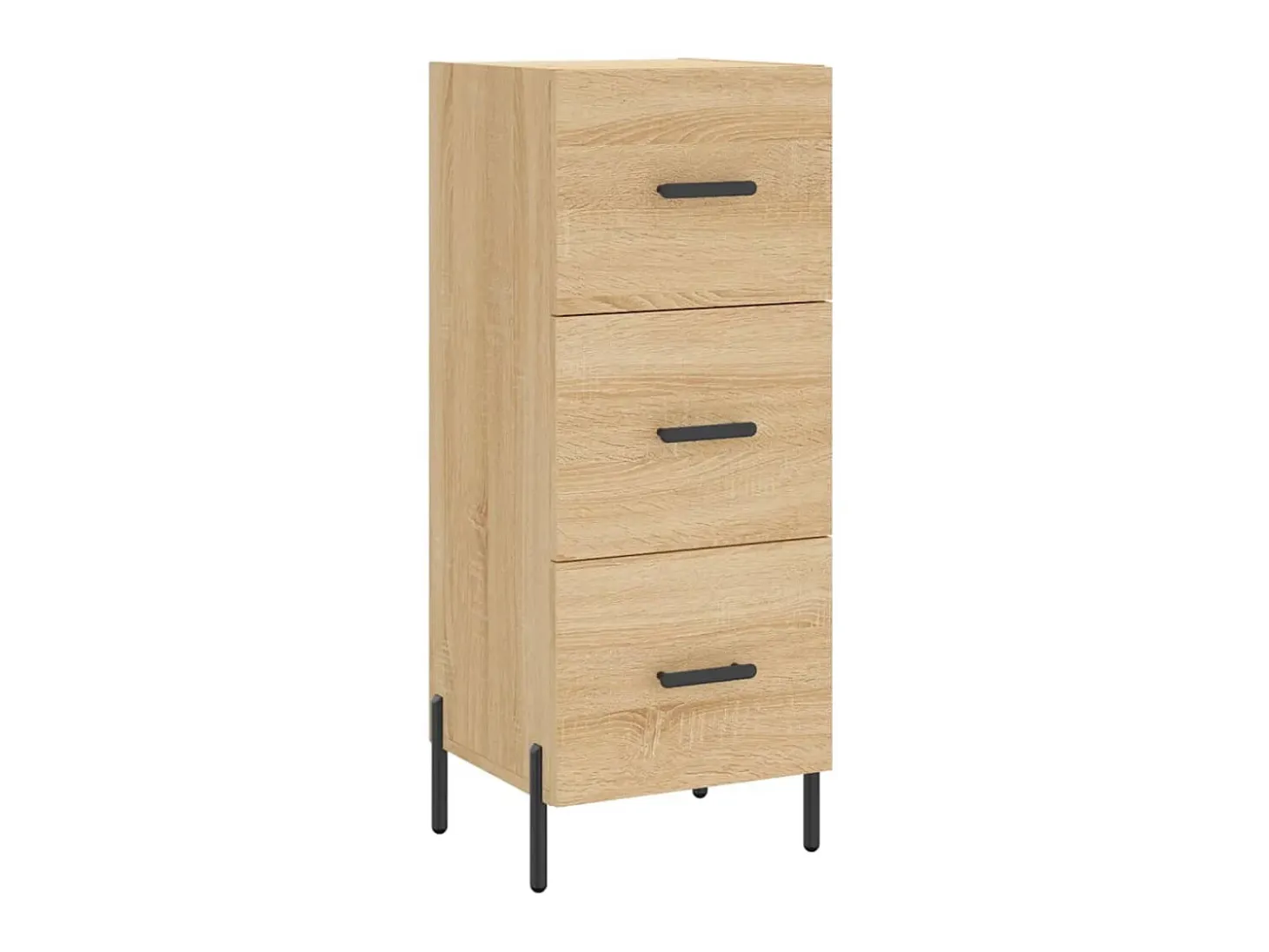 Aparador de madera contrachapada roble Sonoma 34,5x34x180 cm ES55520