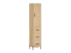 Aparador de madera contrachapada roble Sonoma 34,5x34x180 cm ES55520