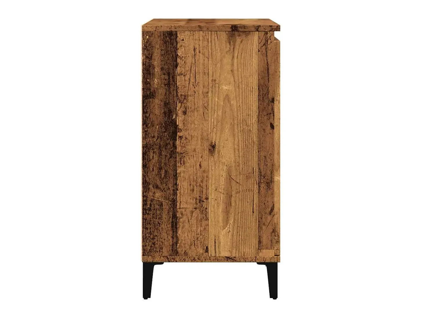 Aparador de madera contrachapada envejecida 60x35x70 cm