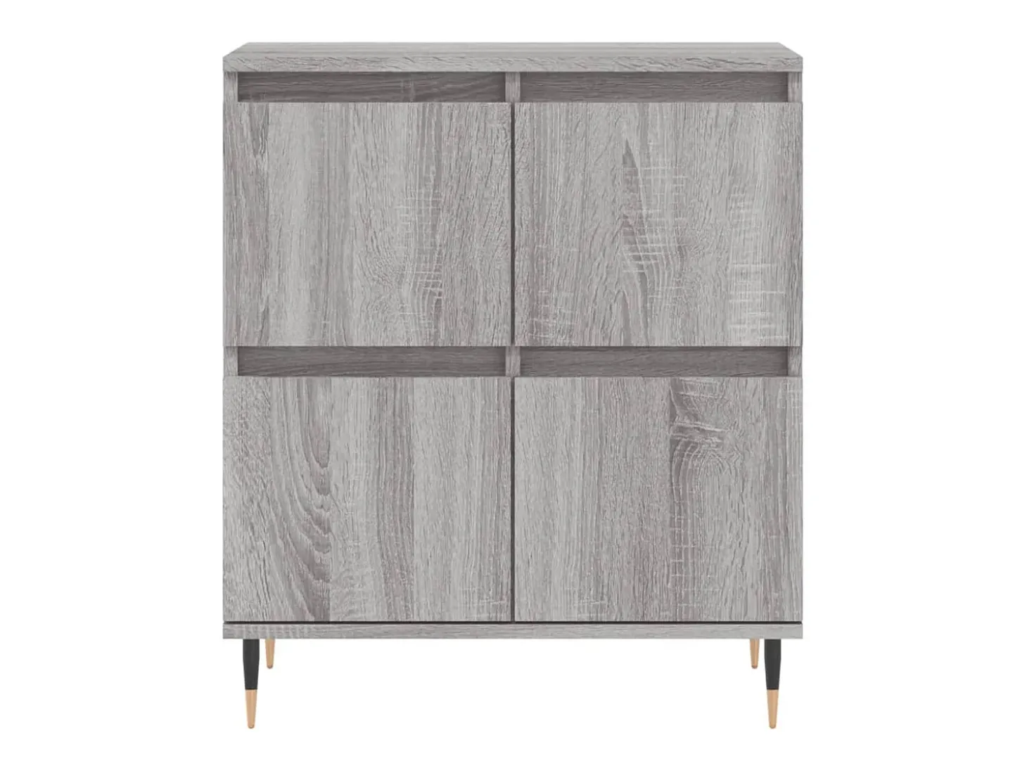 Aparador de madera contrachapada gris Sonoma 60x35x70 cm
