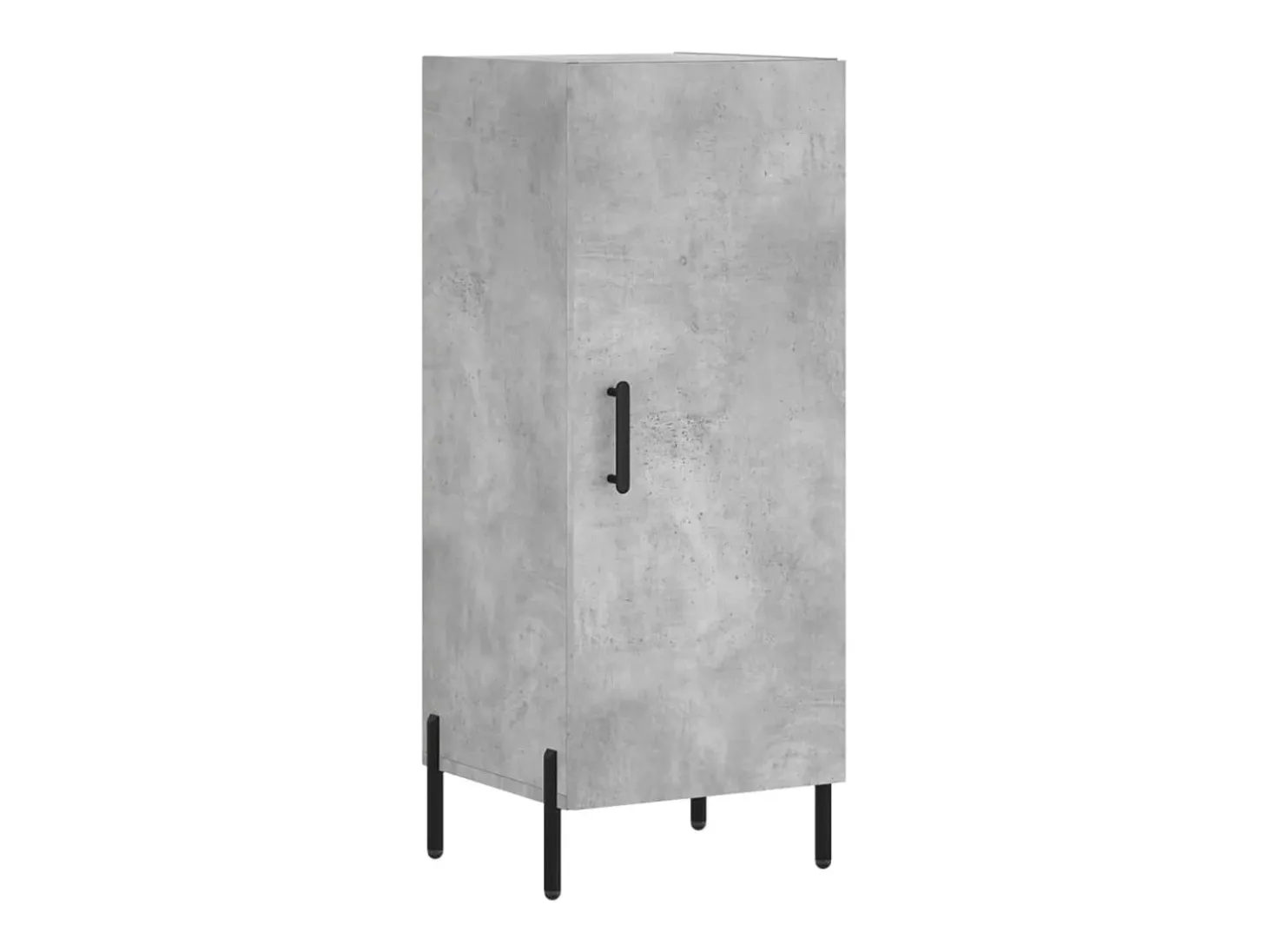 Aparador de madera contrachapada gris hormigón 34,5x34x90 cm ES26399