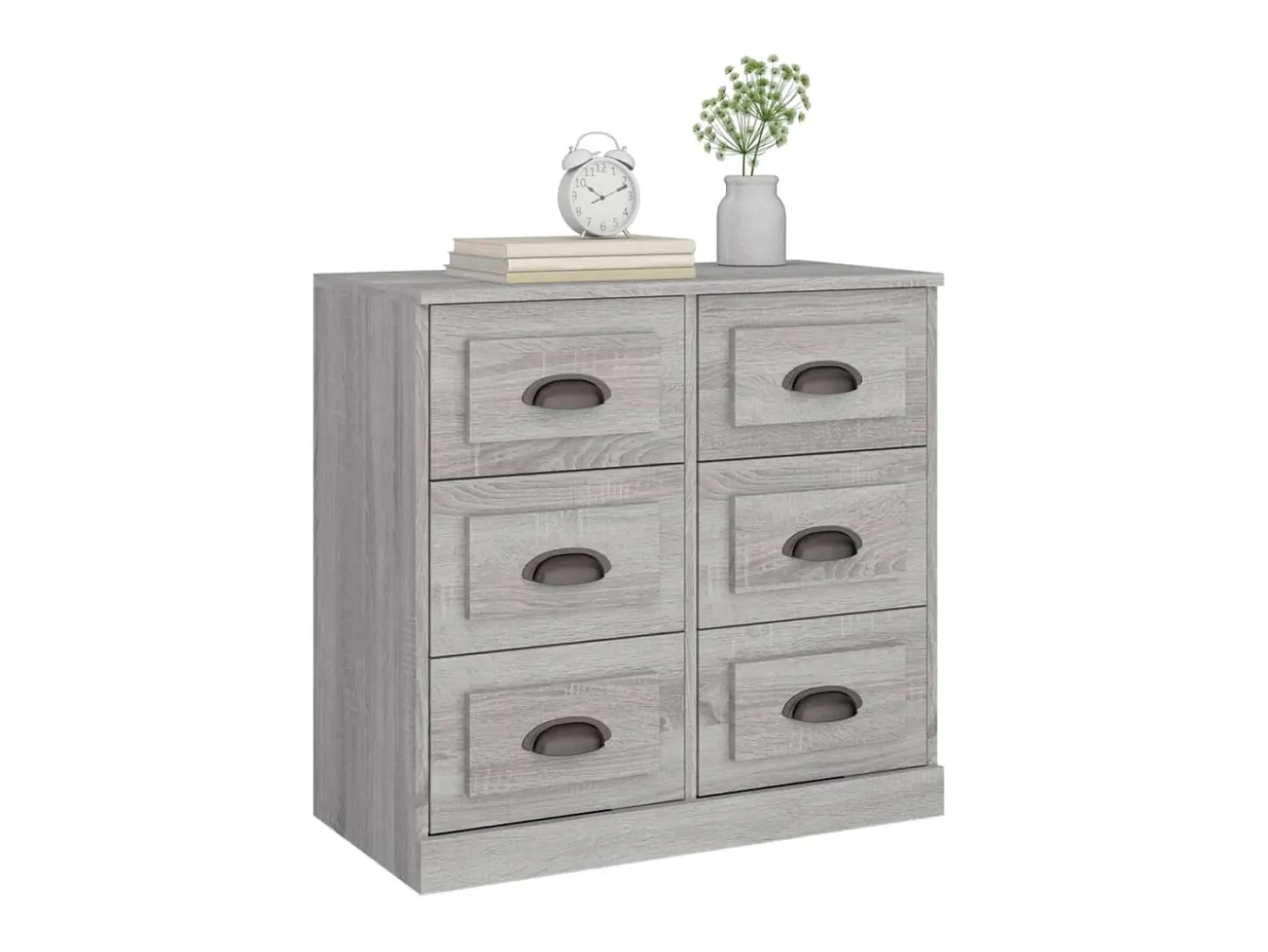 Aparador de madera contrachapada gris Sonoma 70x35,5x67,5 cm ES65228
