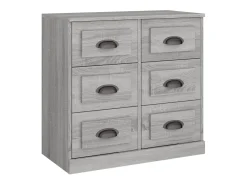 Aparador de madera contrachapada gris Sonoma 70x35,5x67,5 cm ES65228