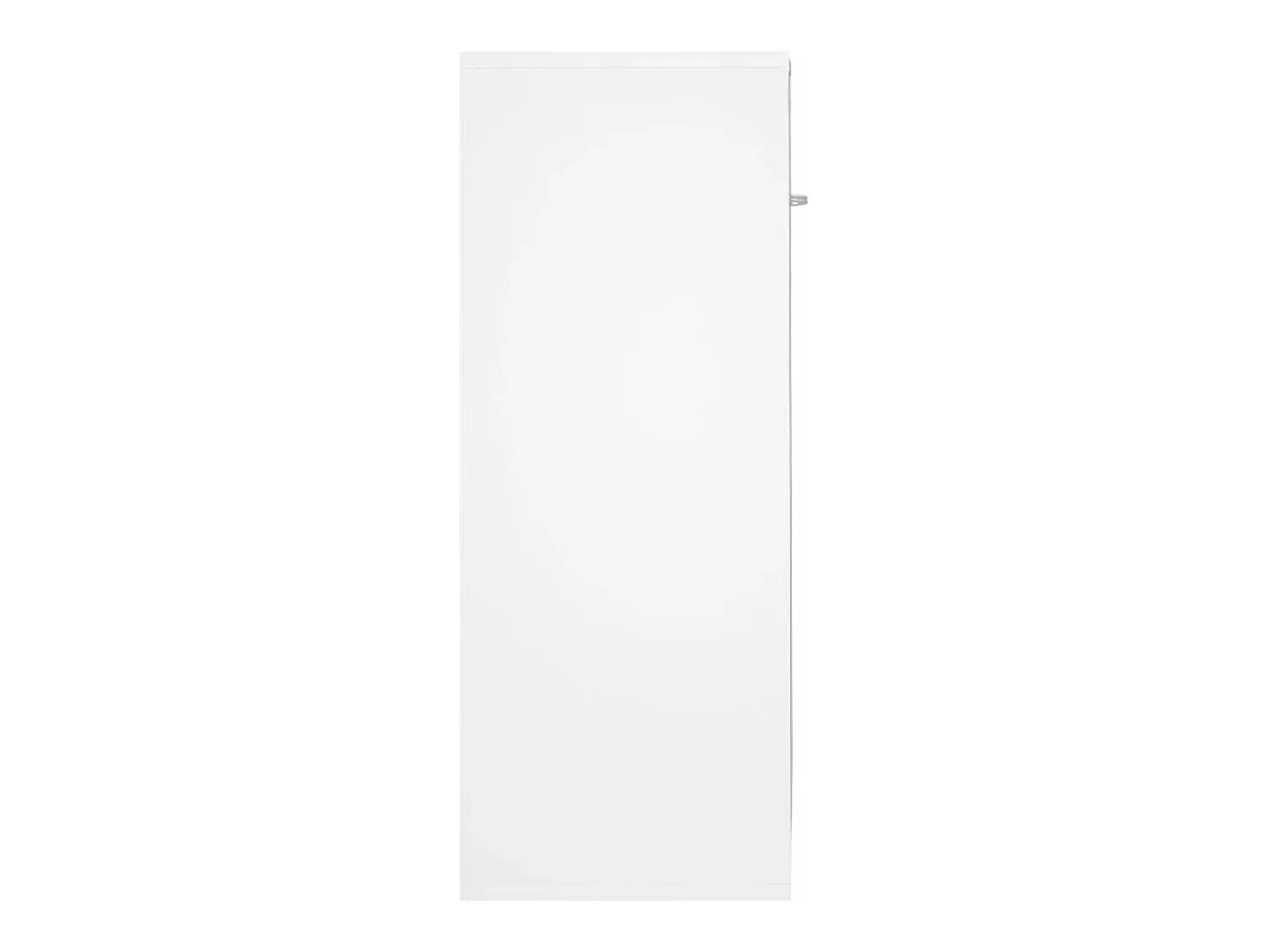 Aparador de madera contrachapada blanco 60x30x75 cm