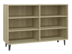 Aparador de madera contrachapada roble Sonoma 103,5x35x70 cm ES83644