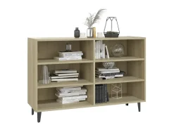 Aparador de madera contrachapada roble Sonoma 103,5x35x70 cm ES83644