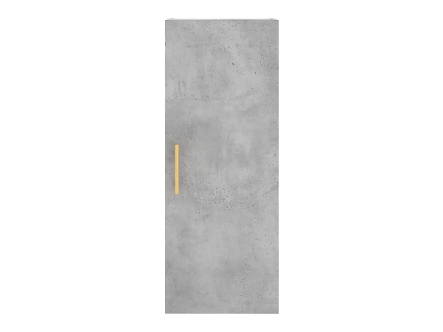 Aparador de madera contrachapada gris hormigón 34,5x34x180 cm