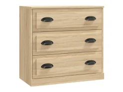 Aparador de madera contrachapada roble Sonoma 70x35,5x67,5 cm ES38929