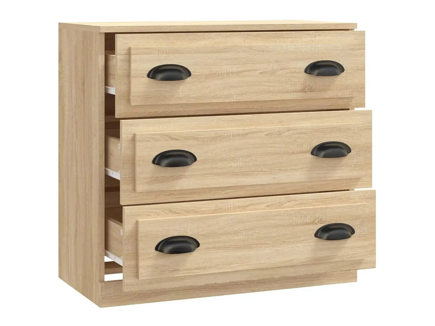Aparador de madera contrachapada roble Sonoma 70x35,5x67,5 cm ES38929