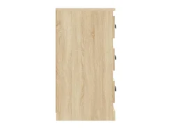 Aparador de madera contrachapada roble Sonoma 70x35,5x67,5 cm ES38929