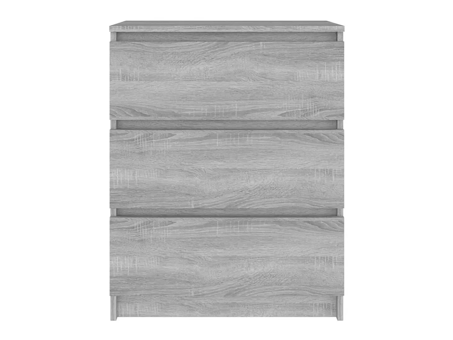 Aparador de madera contrachapada gris Sonoma 60x35x76 cm ES29025