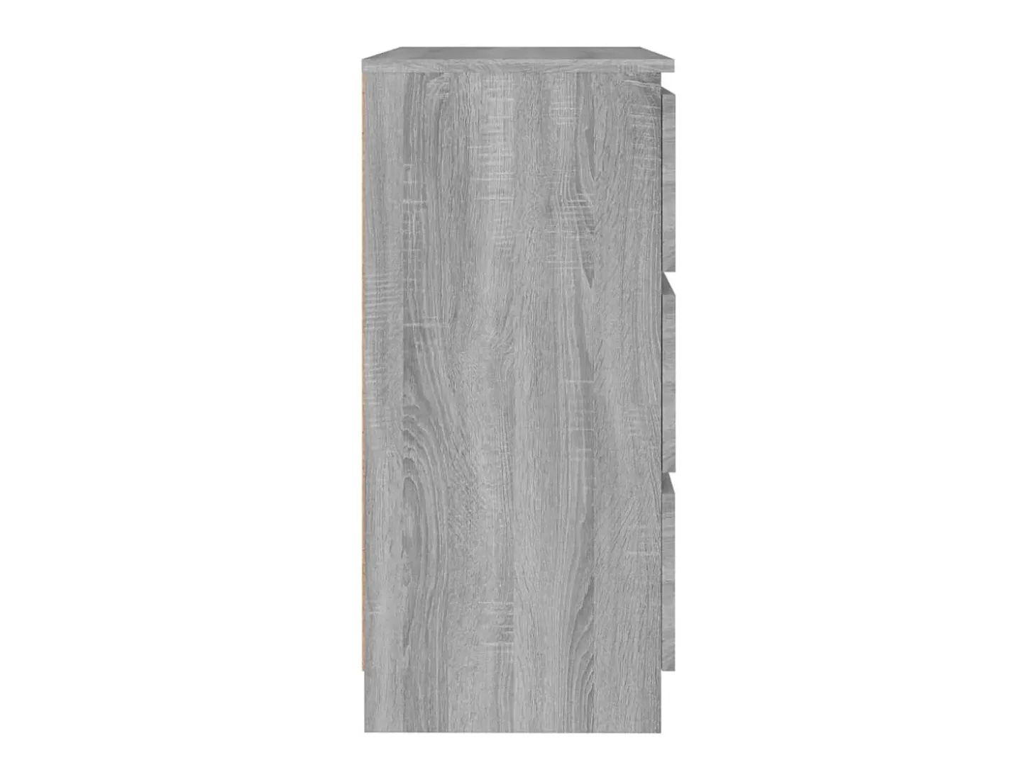 Aparador de madera contrachapada gris Sonoma 60x35x76 cm ES29025