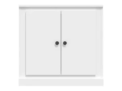 Aparador de madera contrachapada blanco 70x35,5x67,5 cm