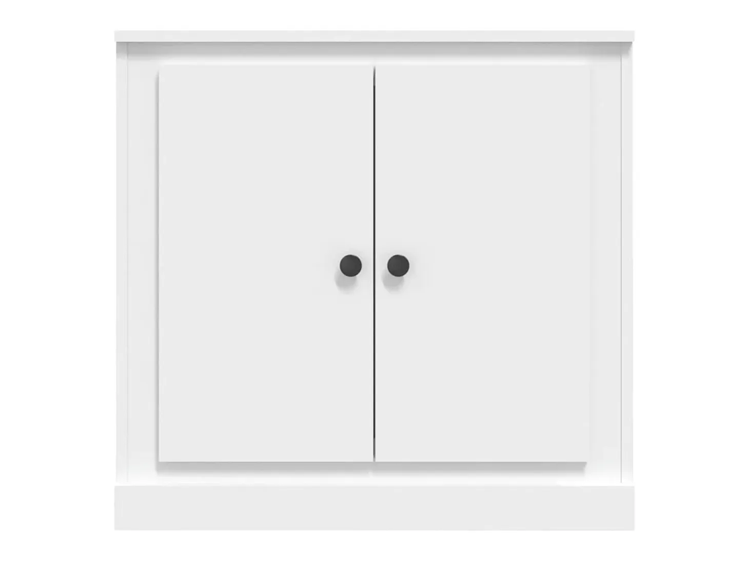 Aparador de madera contrachapada blanco 70x35,5x67,5 cm