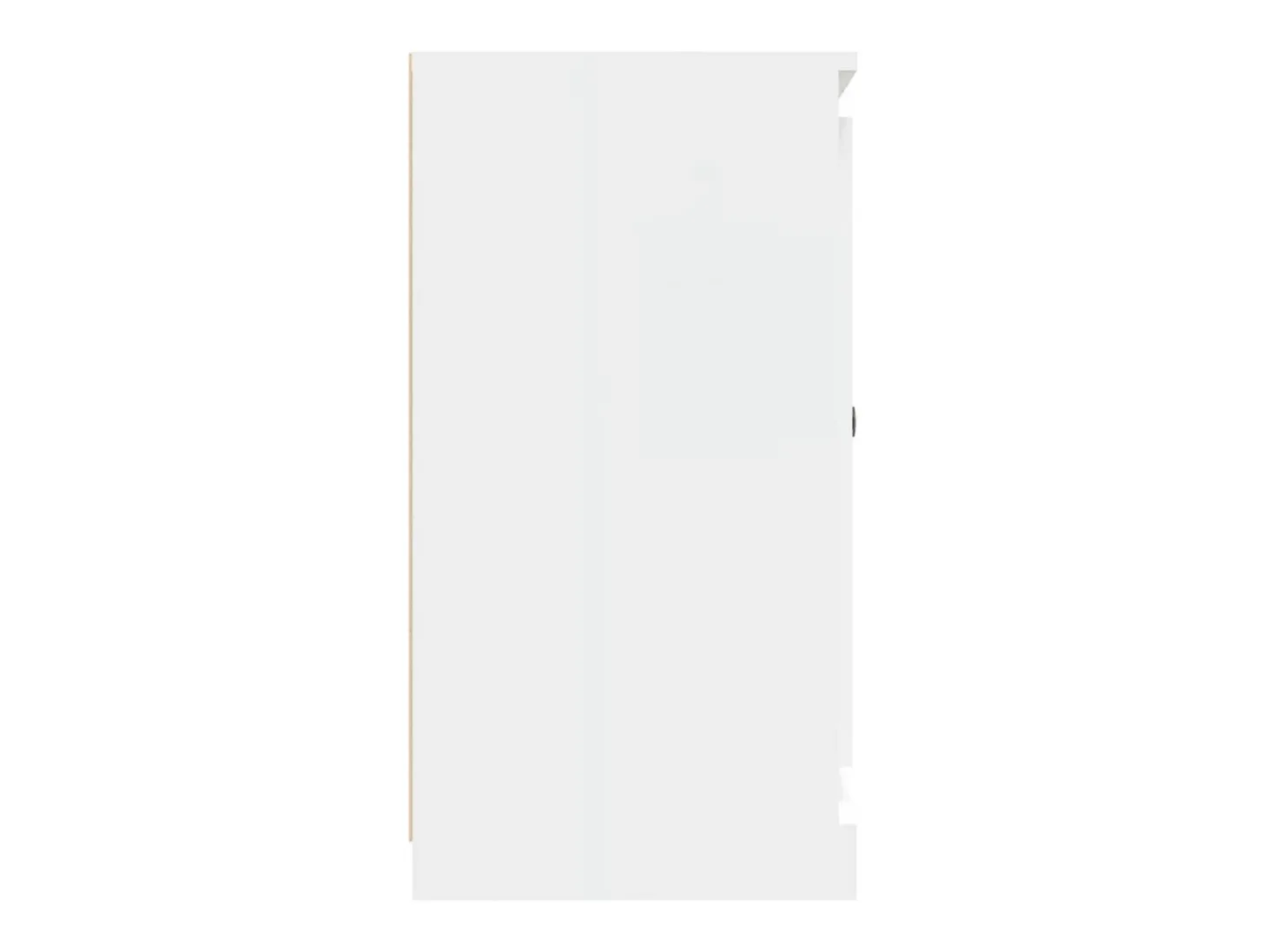Aparador de madera contrachapada blanco 70x35,5x67,5 cm
