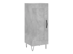 Aparador de madera contrachapada gris hormigón 34,5x34x90 cm ES31672
