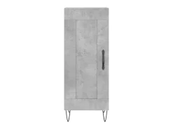 Aparador de madera contrachapada gris hormigón 34,5x34x90 cm ES31672