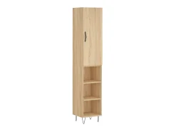 Aparador de madera contrachapada roble Sonoma 34,5x34x180 cm ES97146