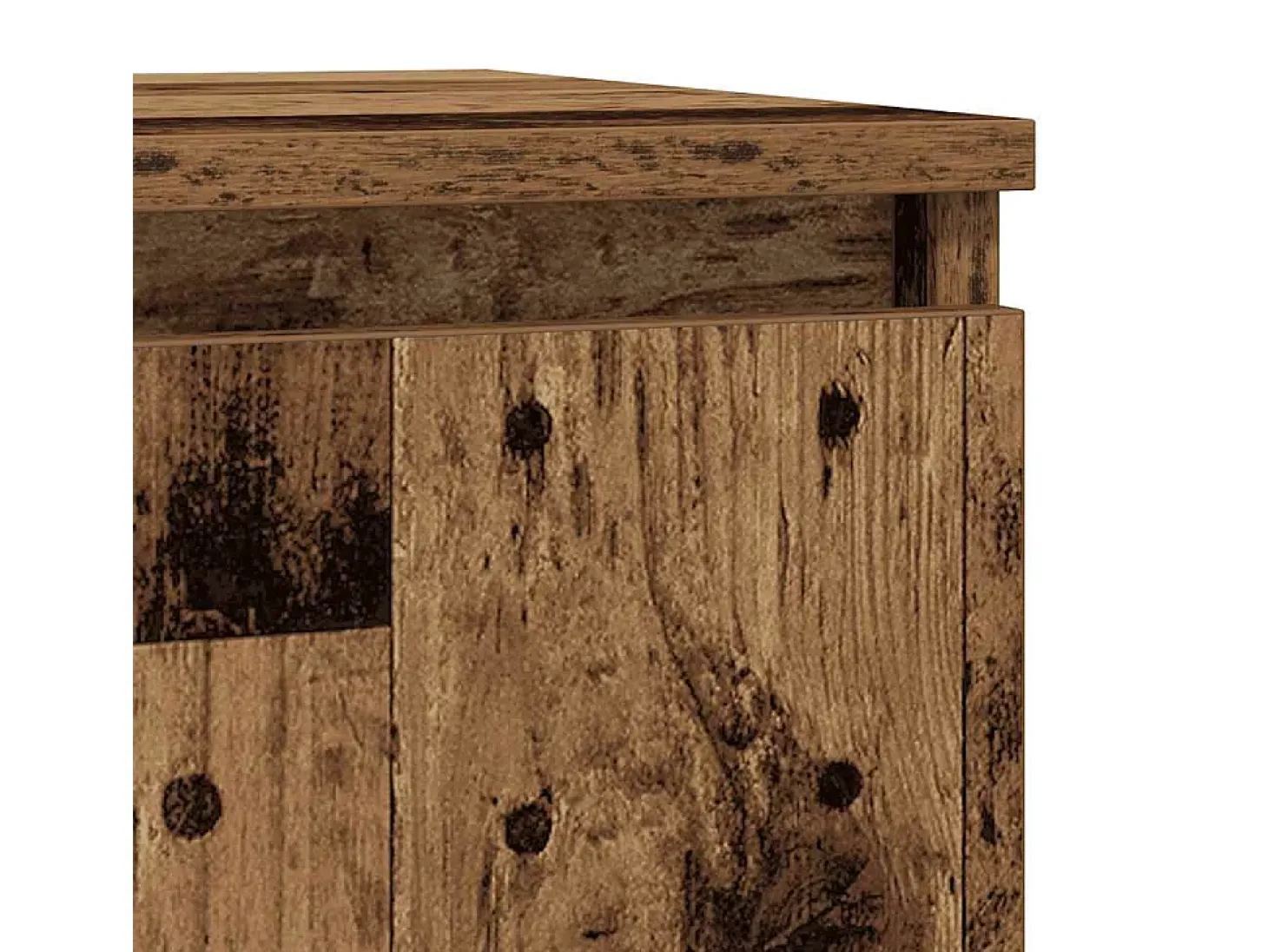 Aparador de madera contrachapada envejecida 57x34x76 cm