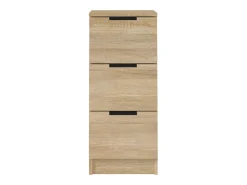 Aparador de madera contrachapada roble Sonoma 30x30x70 cm