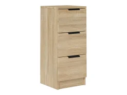 Aparador de madera contrachapada roble Sonoma 30x30x70 cm