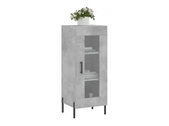 Aparador de madera contrachapada gris hormigón 34,5x34x90 cm ES20045