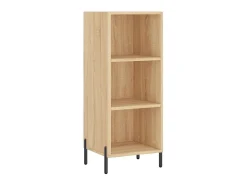 Aparador de madera contrachapada roble Sonoma 34,5x34x180 cm ES28728