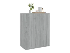 Aparador de madera contrachapada gris Sonoma 60x30x75 cm ES948434