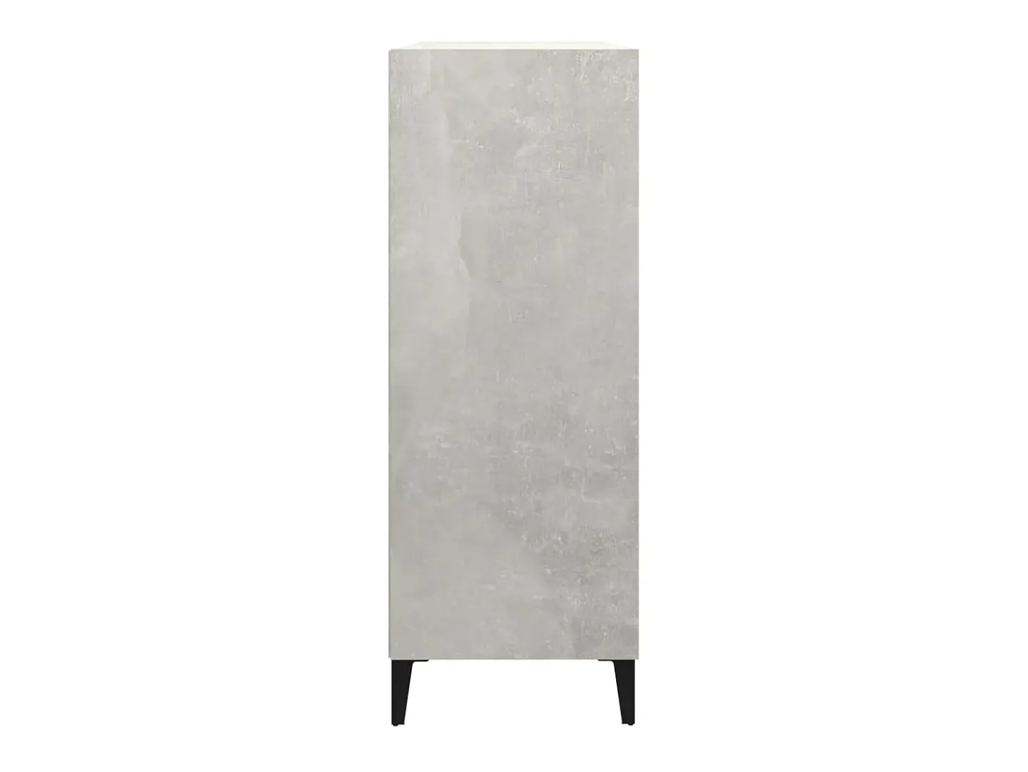 Aparador de madera contrachapada gris hormigón 69,5x32,5x90 cm