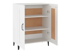 Aparador de madera contrachapada blanco 69,5x34x90 cm