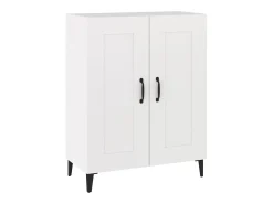 Aparador de madera contrachapada blanco 69,5x34x90 cm