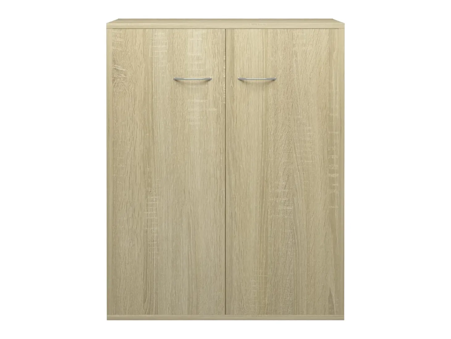 Aparador de madera contrachapada color roble Sonoma 60x30x75 cm