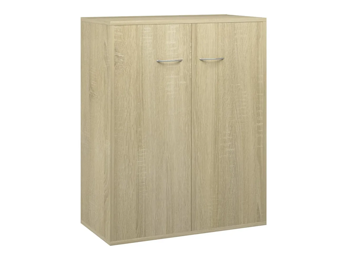 Aparador de madera contrachapada color roble Sonoma 60x30x75 cm
