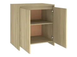 Aparador de madera contrachapada roble Sonoma 70x41x75 cm