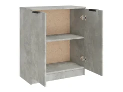 Aparador de madera contrachapada gris hormigón 60x30x70 cm ES60776