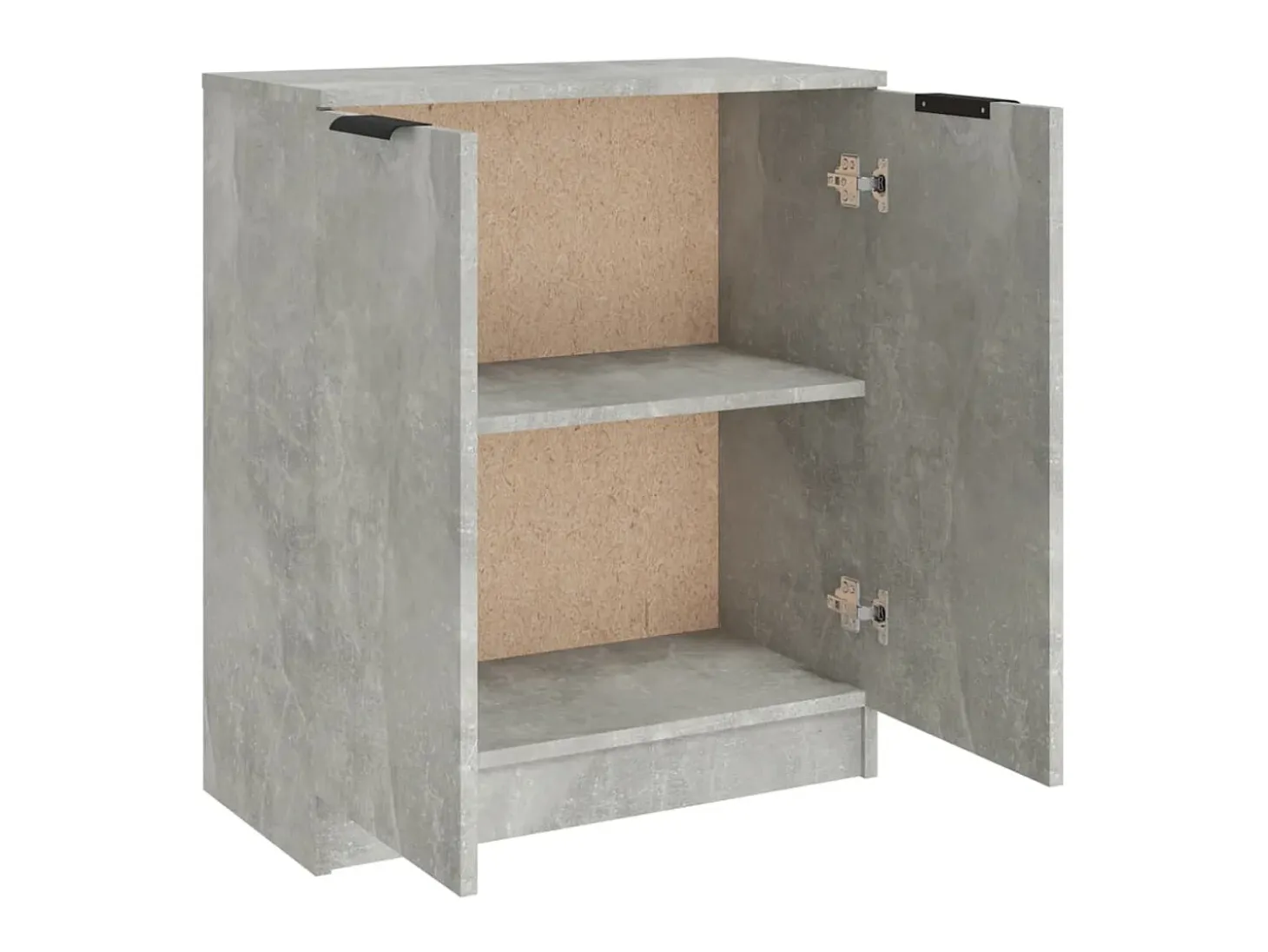 Aparador de madera contrachapada gris hormigón 60x30x70 cm ES60776