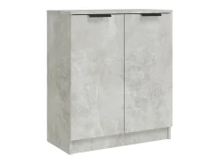 Aparador de madera contrachapada gris hormigón 60x30x70 cm ES60776