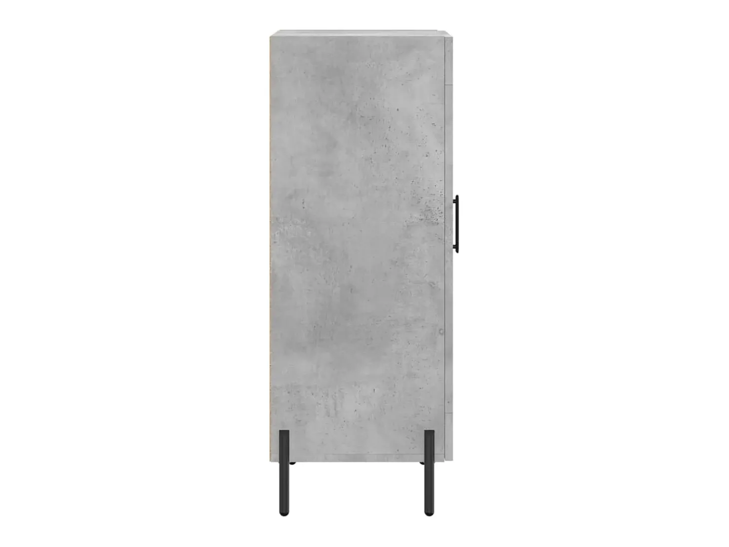 Aparador de madera contrachapada gris hormigón 34,5x34x90 cm