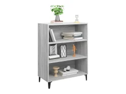 Aparador de madera contrachapada gris Sonoma 69,5x32,5x90 cm